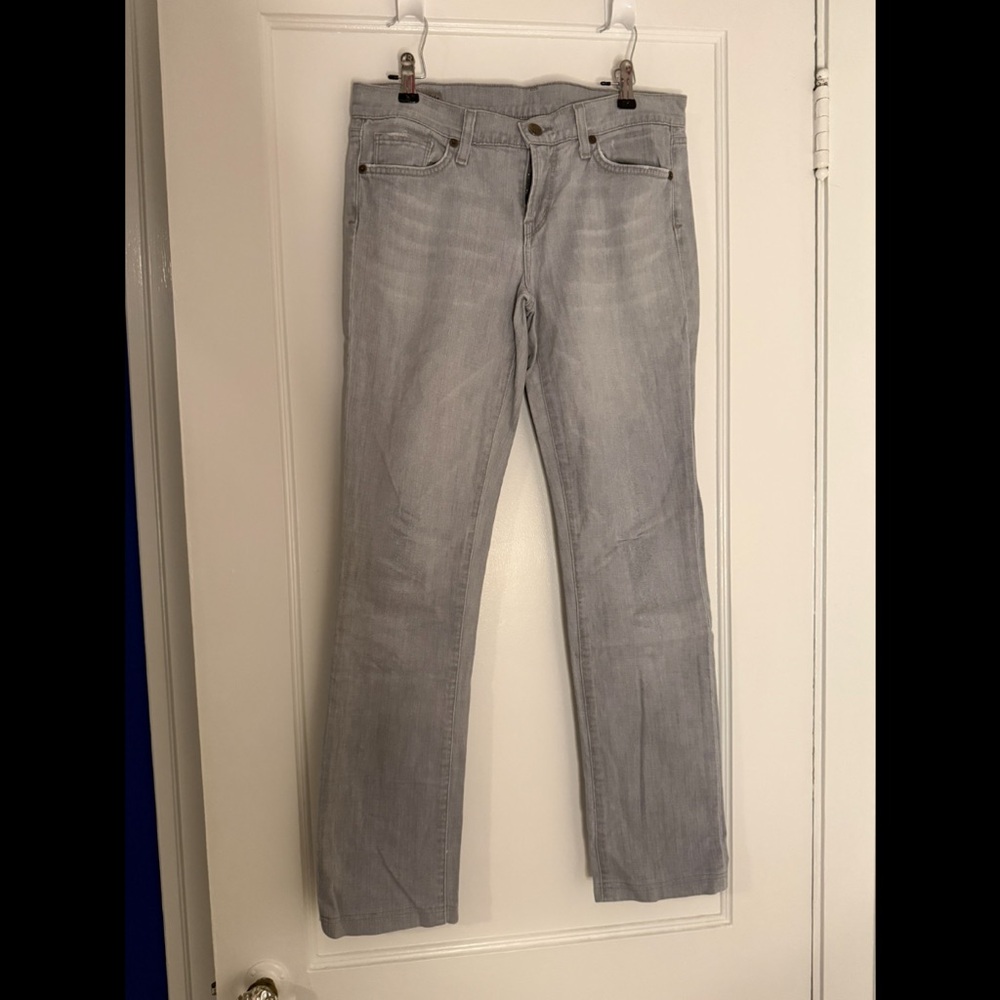 Citizens Of Humanity Light Gray Straight Jeans